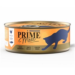 Корм 100г Prime Meat курица с лососем, филе в желе для кошек ж/б (137.4021) - фото 13921