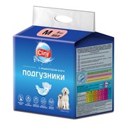 Подгузники М 5-10кг CLINY 9шт для собак (К203)