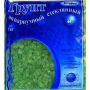 Грунт стеклянный 1кг зеленый 3-6мм Грунт стеклянный 1кг зеленый 3-6мм