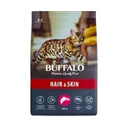 Корм 400г Mr.Buffalo Hair Skin с лососем  для кошек (B110)