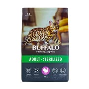 Корм 400г Mr.Buffalo с индейкой для стерилизованных кошек (B115)