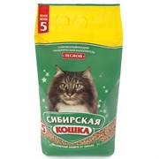 Наполнитель 7л Сибирская кошка Лесной древесный для кошек (00011459)