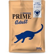 Корм 100г Prime кусочки из ягненка в бульоне для кошек (137.3319)