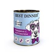 Корм 340г Best Dinner Urinary Exclusive Vet Profi говядина с картофелем для собак (7673)