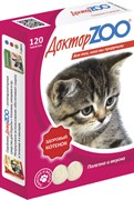 Доктор ZOO 120тб Здоровый котенок мультивитаминное лакомство для котят (ZR0204)