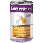 Корм 1250г GEMON кусочки курицы с индейкой для собак средних пород ж/б (70387927) Корм 1250г GEMON кусочки курицы с индейкой для собак средних пород ж/б (70387927)