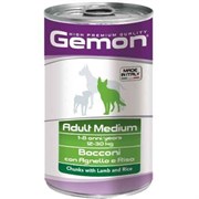 Корм 1250г GEMON кусочки ягненка с рисом для собак средних пород ж/б (70387910) Корм 1250г GEMON кусочки ягненка с рисом для собак средних пород ж/б (70387910)