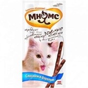 Лакомые палочки 13,5см 3х5г Мнямс с лососем и форелью д/кош. (0031) Лакомые палочки 13,5см 3х5г Мнямс с лососем и форелью д/кош. (0031)