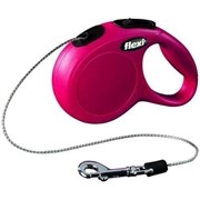 Рулетка 3м Flexi New Classic XS красная с тросом для собак 8кг(022405) Рулетка 3м Flexi New Classic XS красная с тросом для собак 8кг(022405)