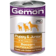 Корм 415г GEMON кусочки курицы с индейкой для щенков (70387866) Корм 415г GEMON кусочки курицы с индейкой для щенков (70387866)