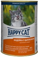 Корм 400г Хеппи Кэт кусочки в соусе индейка,цыпленок для кошек ж/б (РВ040НХ) Корм 400г Хеппи Кэт кусочки в соусе индейка,цыпленок для кошек ж/б (РВ040НХ)