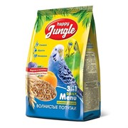 Корм 500г HAPPY JUNGLE для волнистых попугаев (J102)