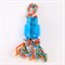 Цилиндр на канате 18х5см Шурум-Бурум синяя резиновая игрушка для собак (А1014) - фото 5152
